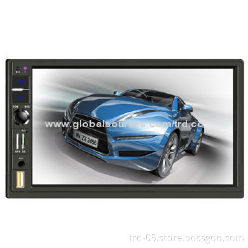 Deck-less 2-DIN Car MP5 Player with 7-inch Digital Display